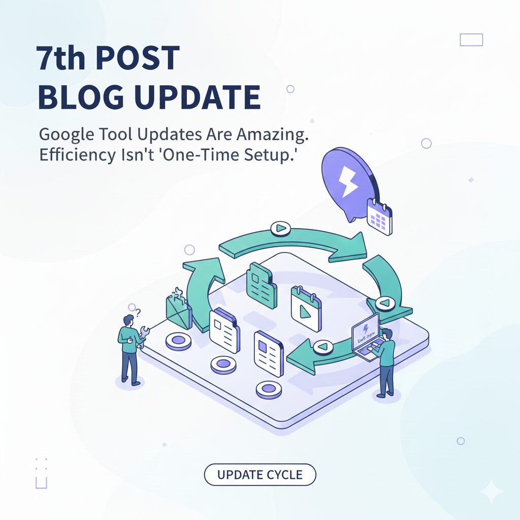 最近、Googleのツールを触っていて強く感じることがあります。それは、「アップデートのスピードが本当に速い」ということです。