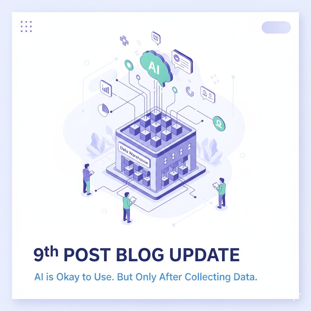 AIは使ってもいい。でも、データを貯めてからの話