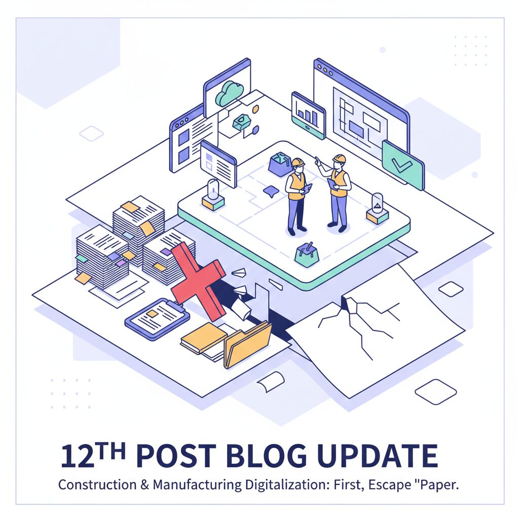 建設業・製造業のデジタル化は、まず「紙から脱出」しよう